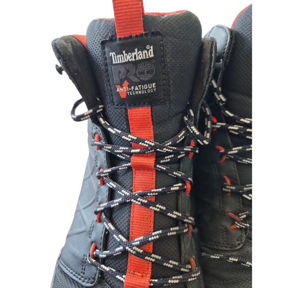 Timberland PRO Flex Safety Toe Work Boots Mens 13M EH SR Black Orange main image 5